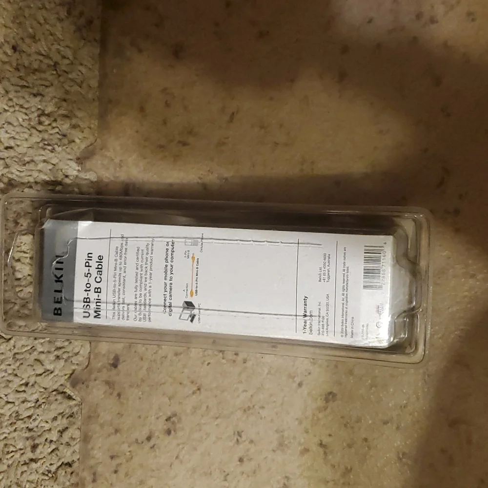 New Belkin USB to 5 Pin Mini B Cable